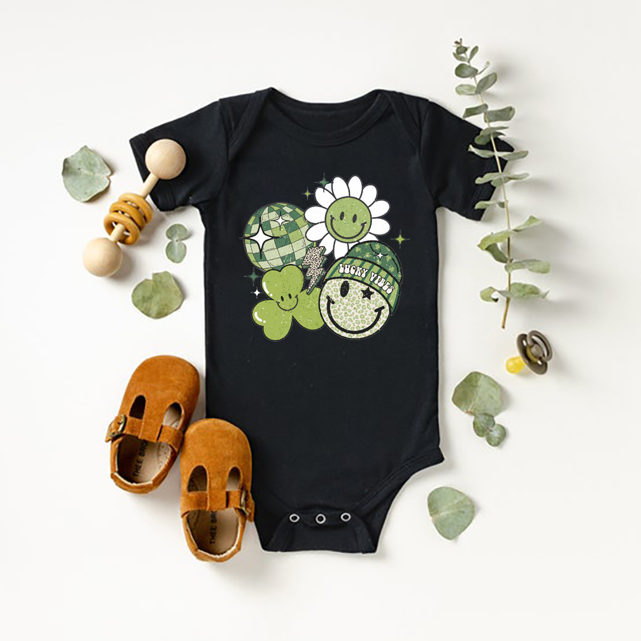 Disco Lucky Vibes Bodysuit For Baby