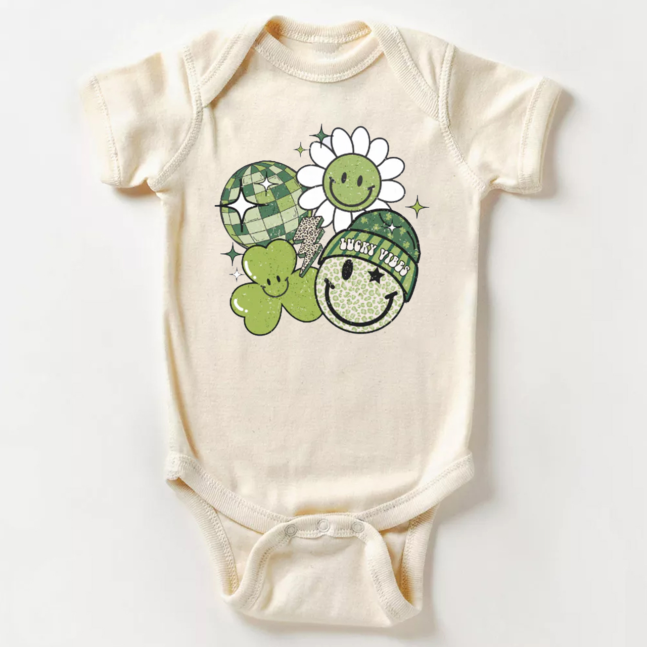 Disco Lucky Vibes Bodysuit For Baby