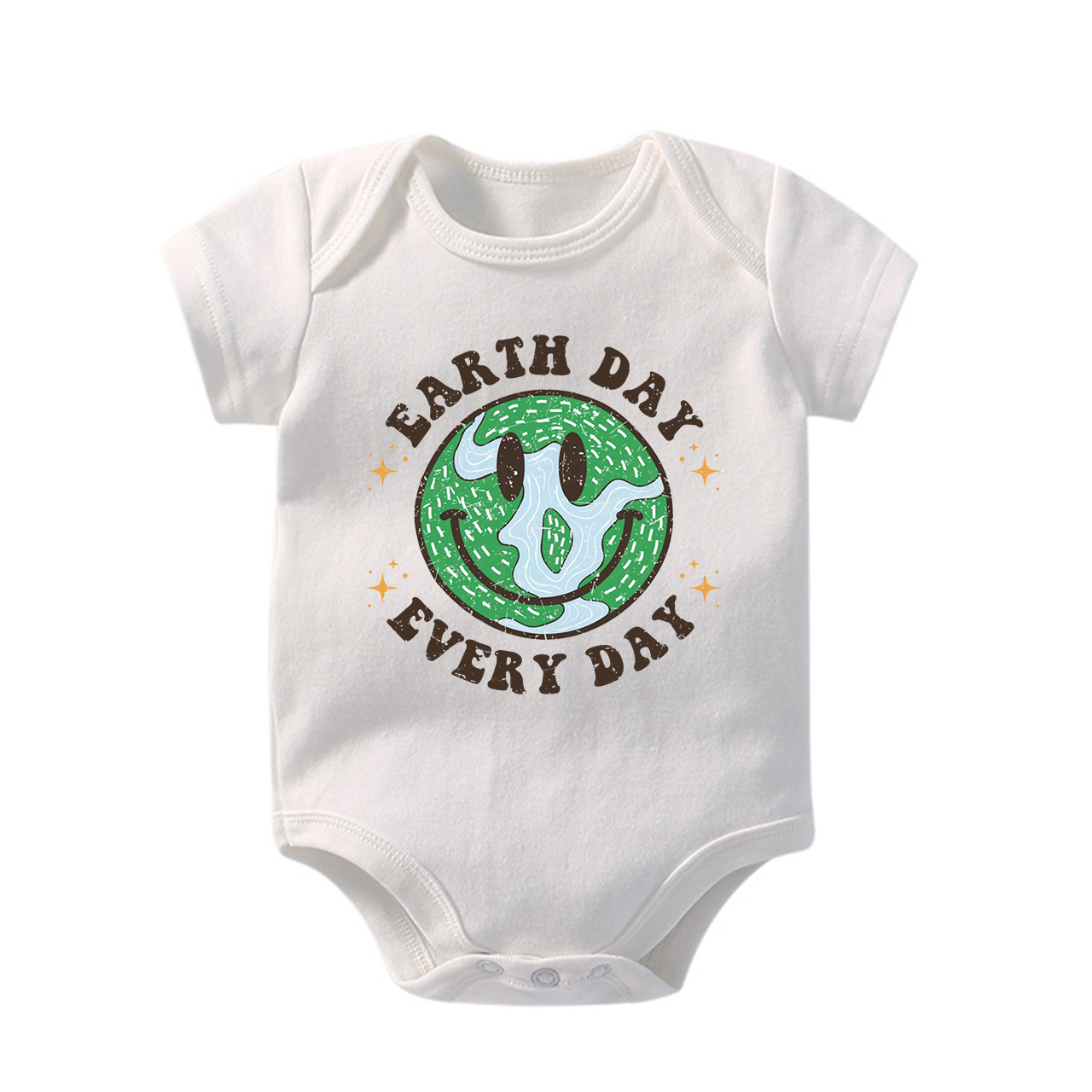 Smiling Earth Day Every Day Baby Bodysuit