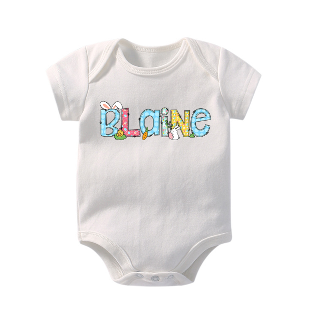 Customized Name Bodysuit-Gift For Easter