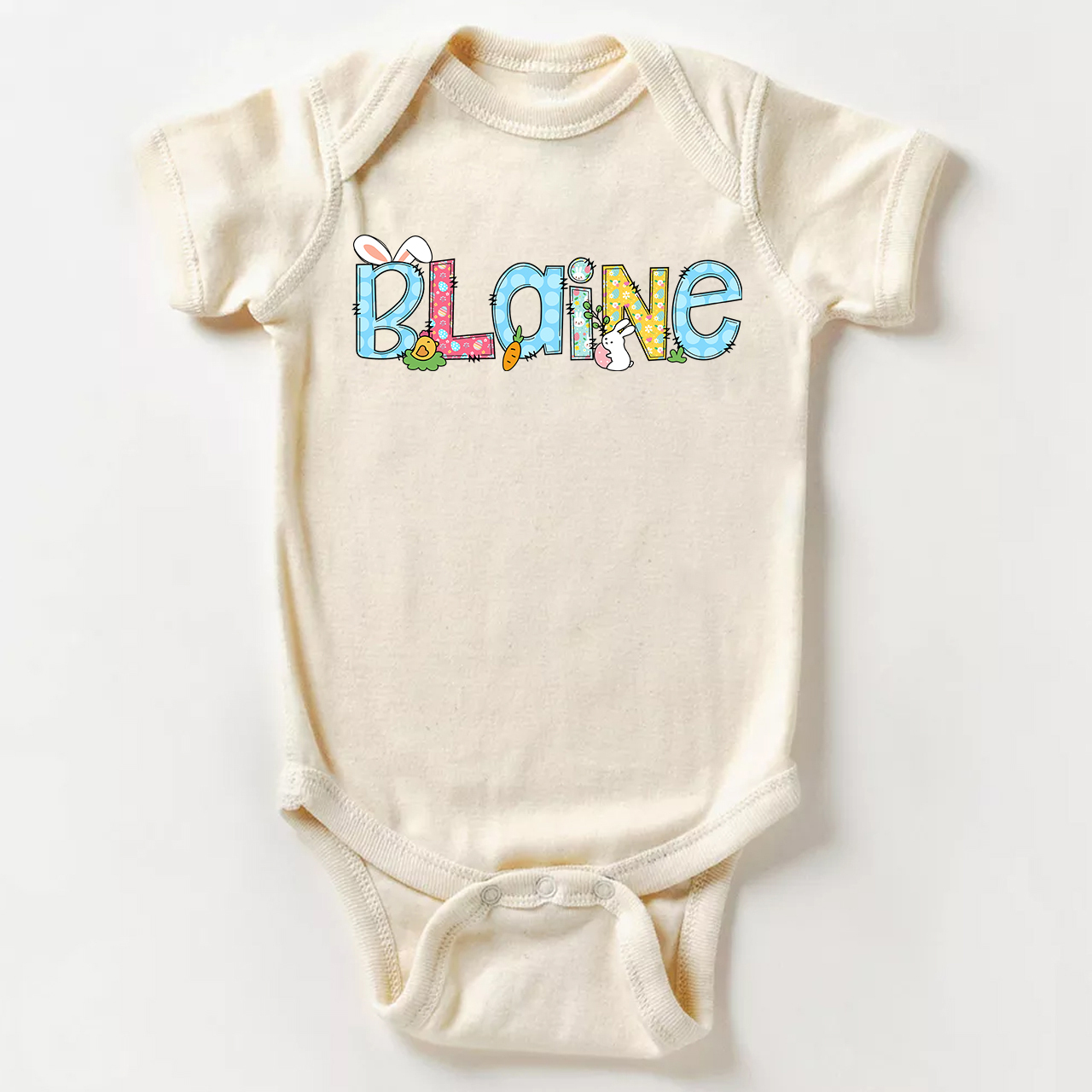Customized Name Bodysuit-Gift For Easter