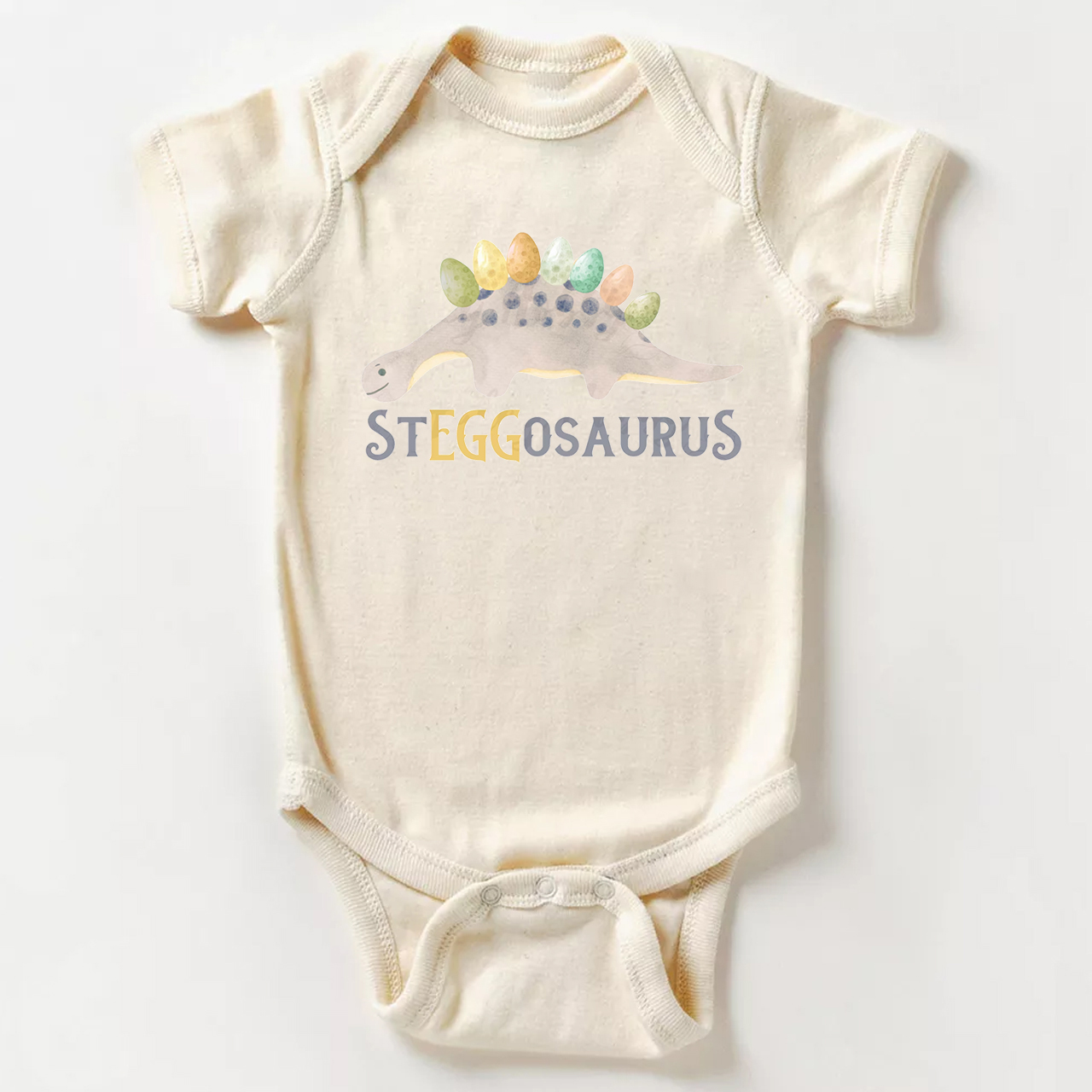 Steggosaurus Easter Bodysuit For Baby