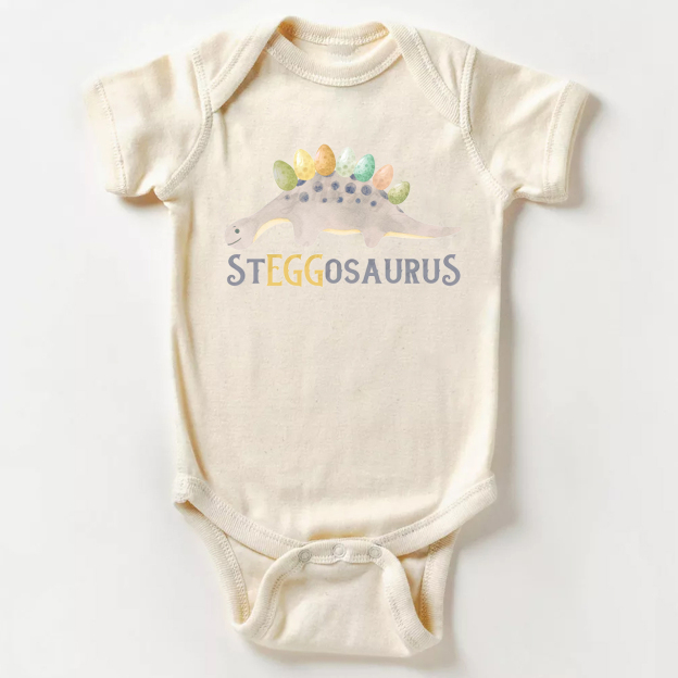 Steggosaurus Easter Bodysuit For Baby