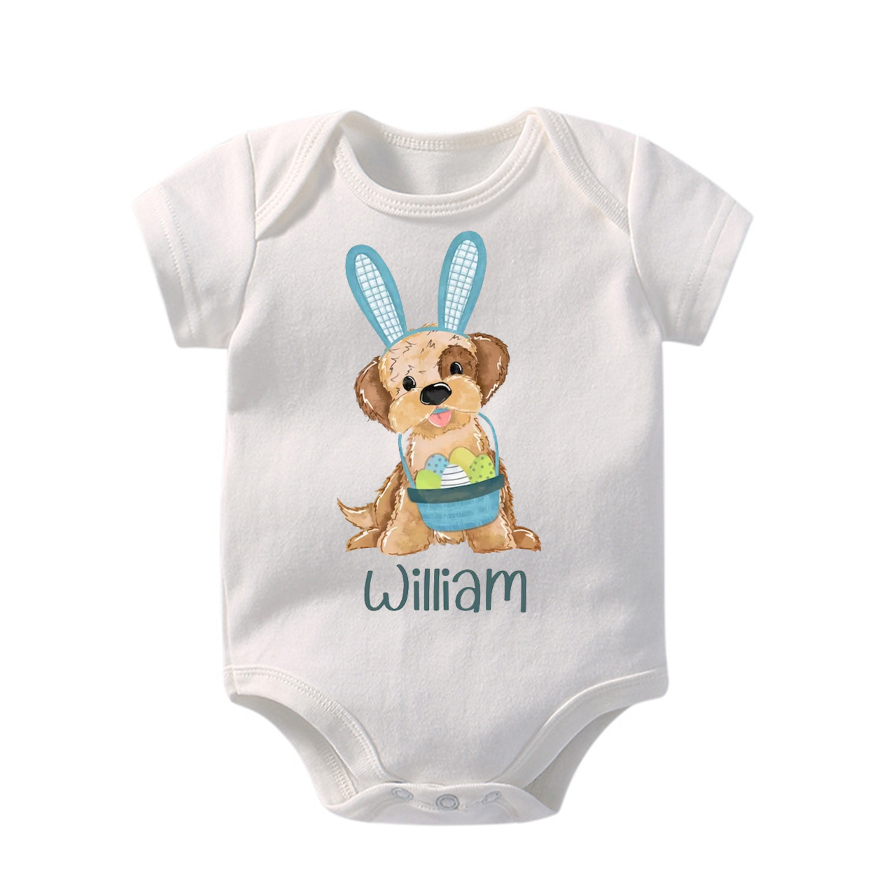 Easter Puppy Bodysuit For Baby