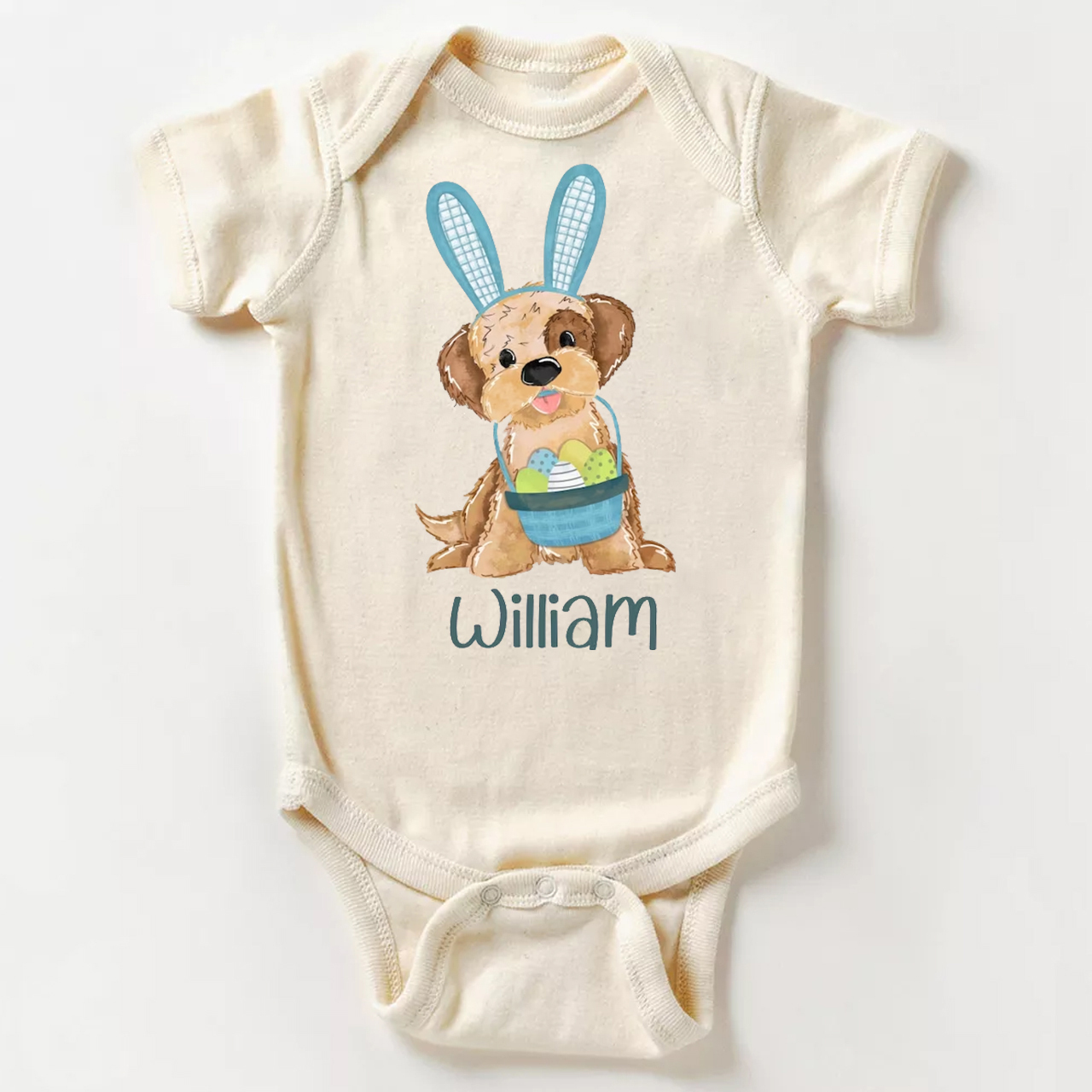 Easter Puppy Bodysuit For Baby