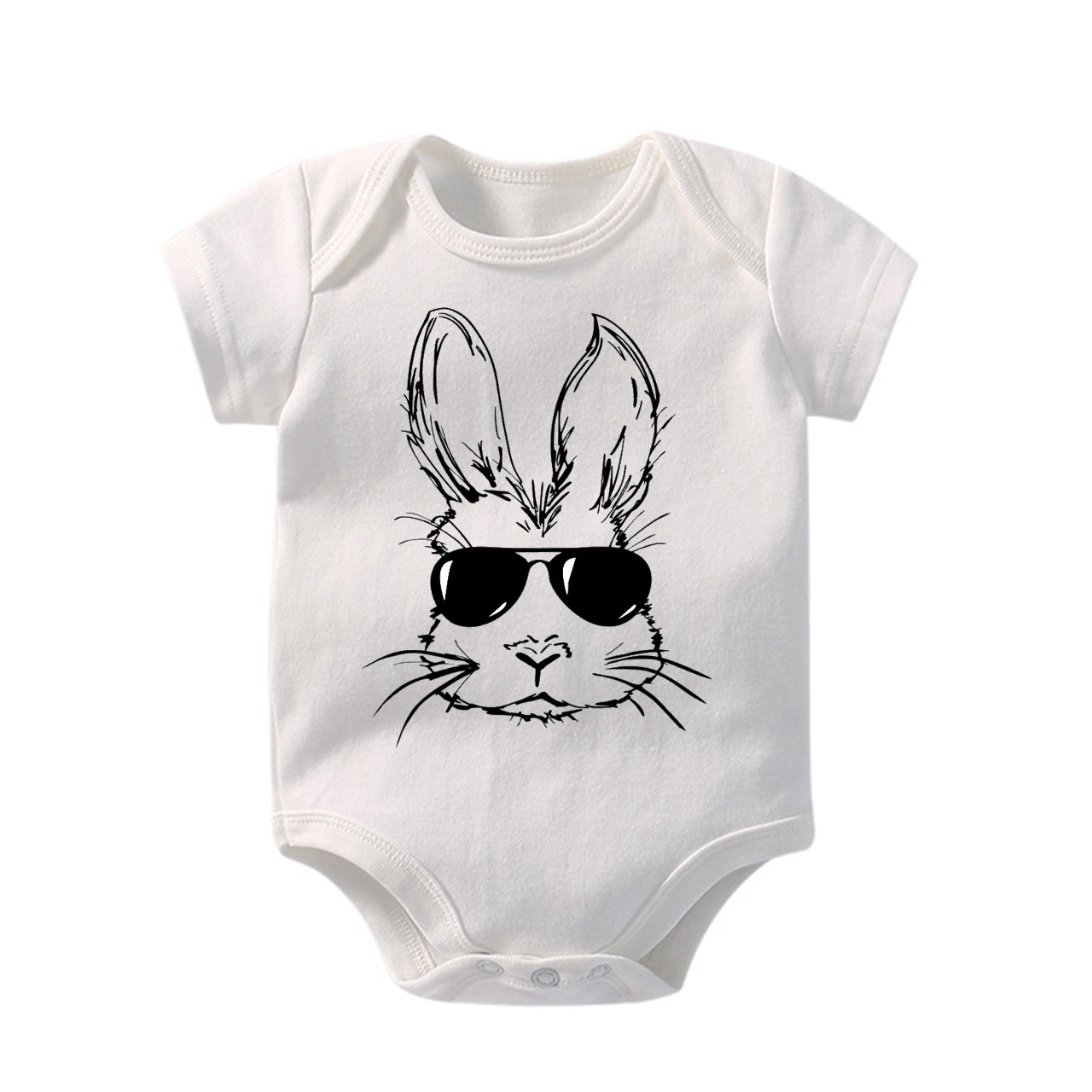 Sunglasses Bunny Easter Bodysuit For Baby
