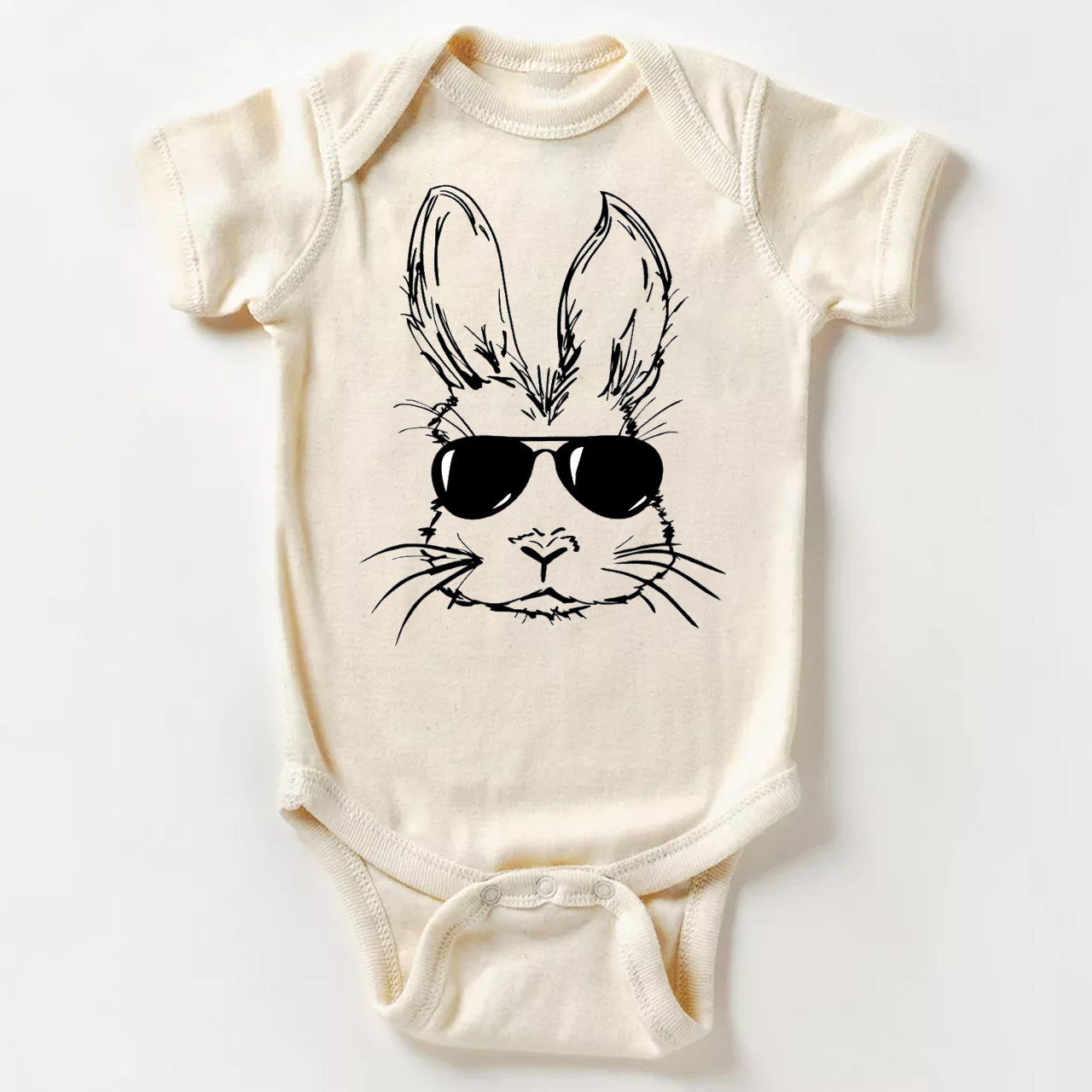 Sunglasses Bunny Easter Bodysuit For Baby
