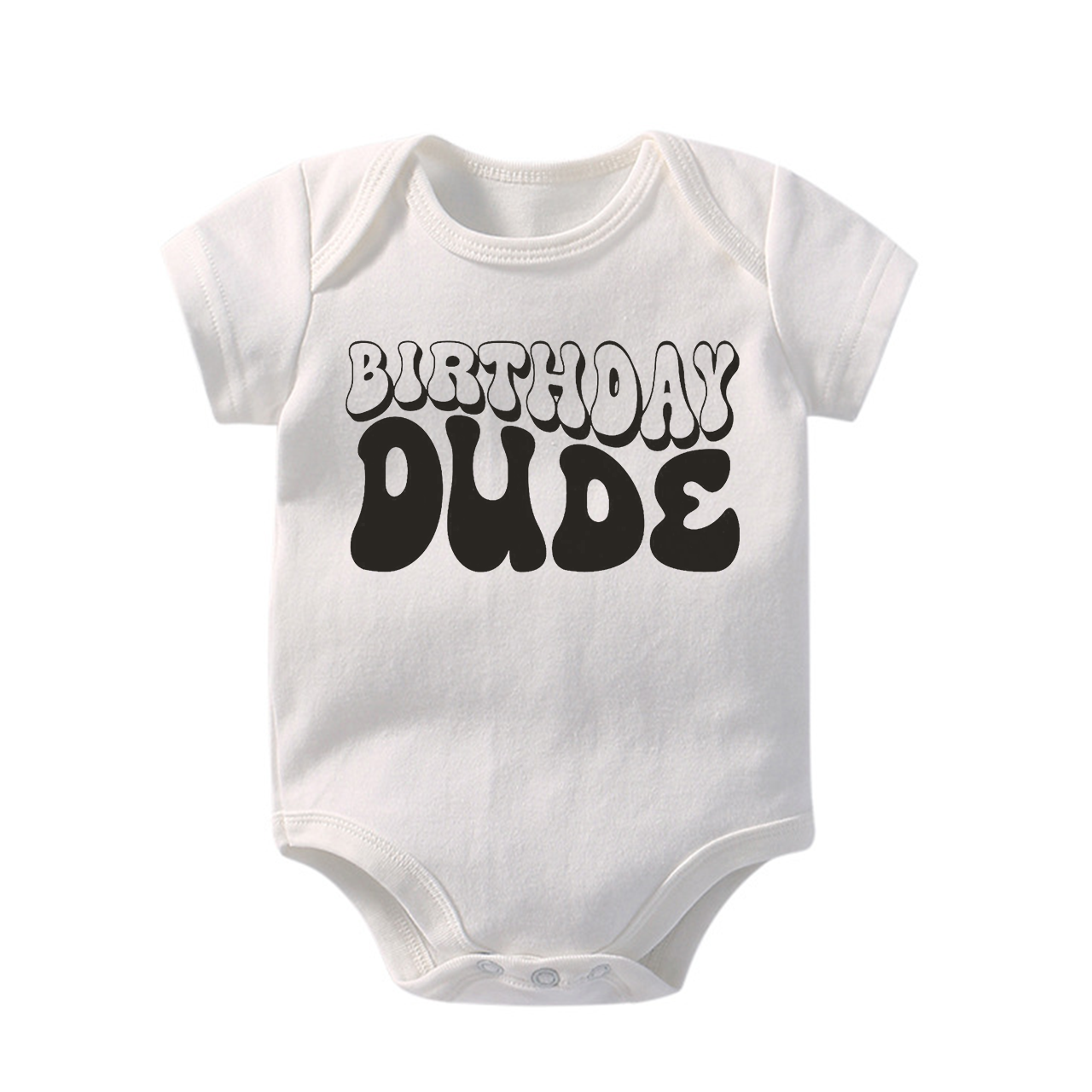 Birthday Dude Natural Bodysuit For Baby