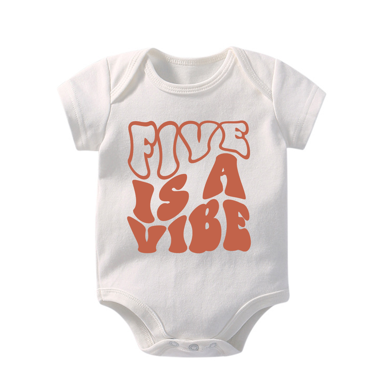Retro Fifth Birthday Bodysuit For Baby