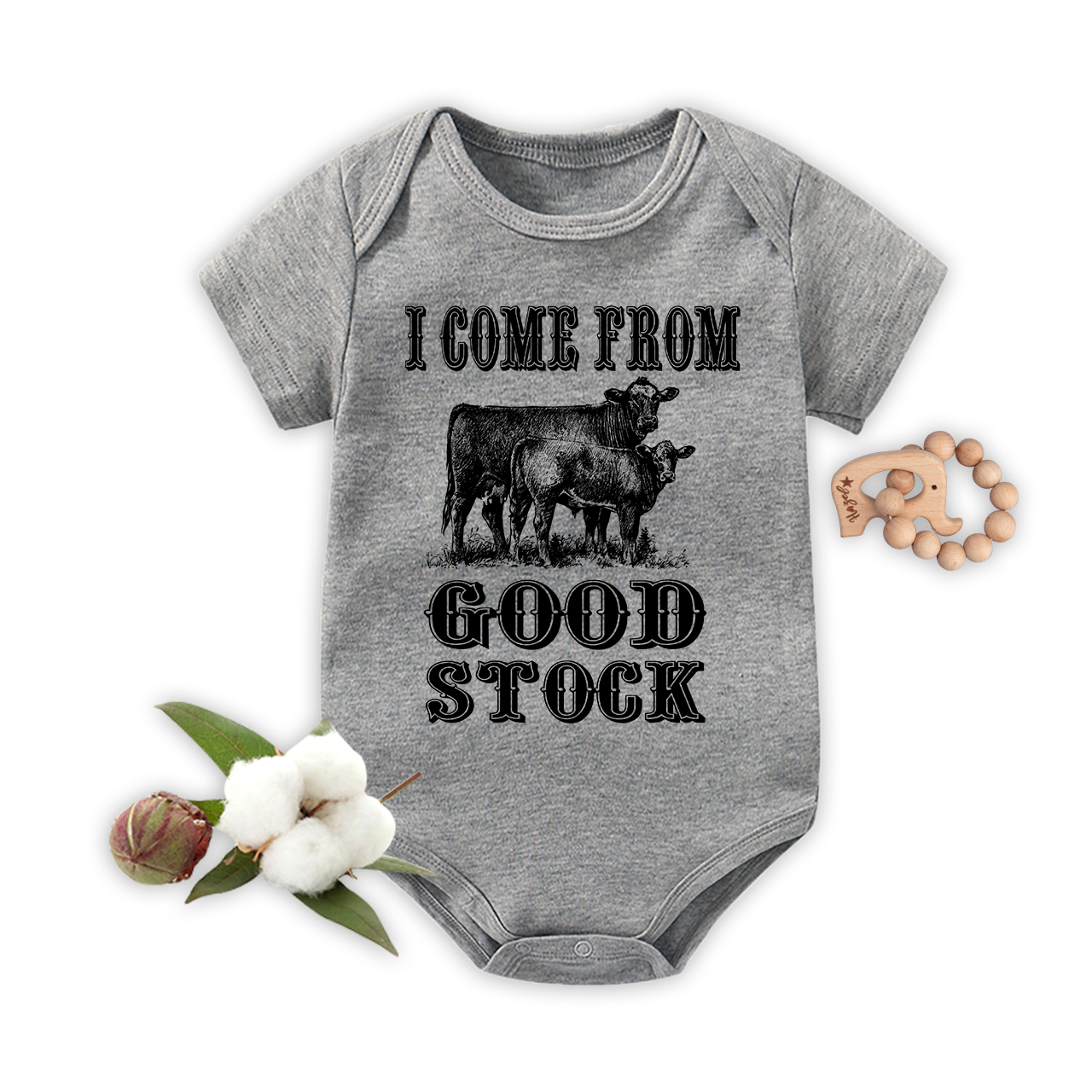  I Come From Good Stock Bodysuit For Baby