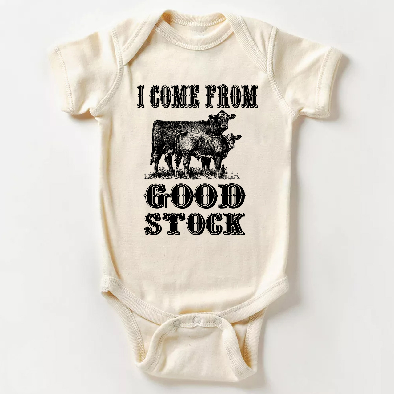  I Come From Good Stock Bodysuit For Baby