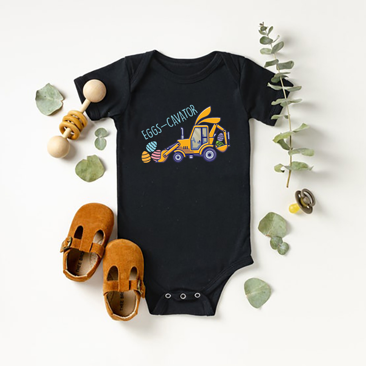 Hop Hop Easter Baby Bodysuit
