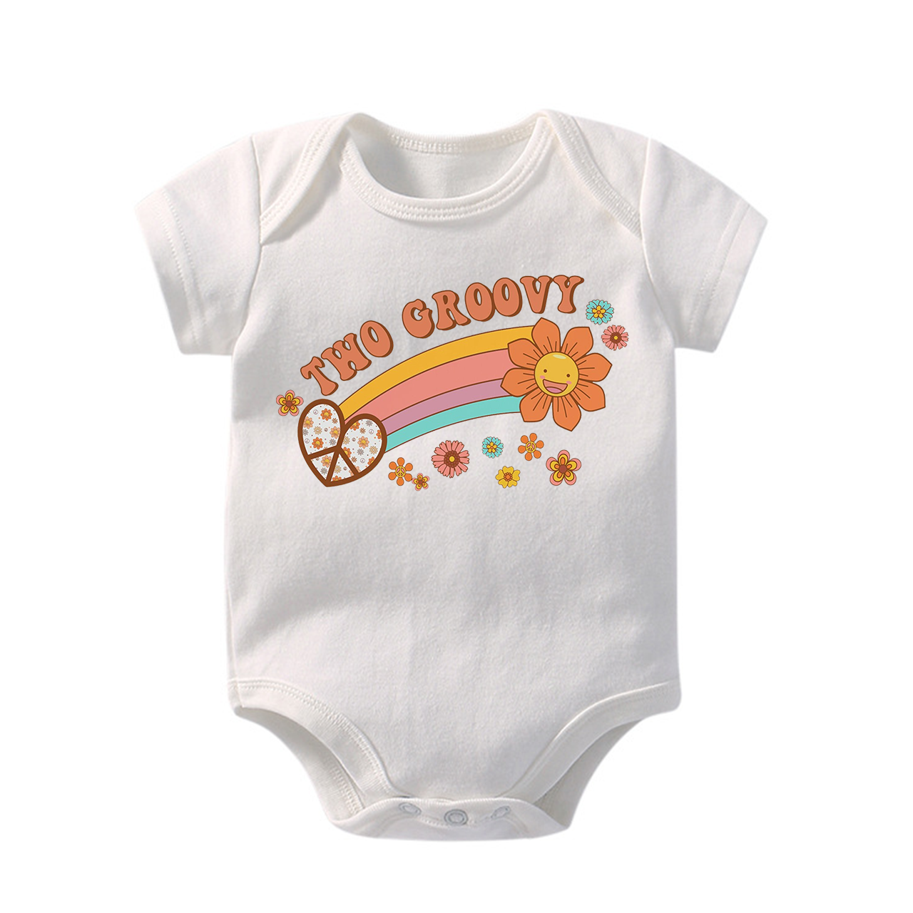 Two Groovy 2nd Birthday Bodysuit For Baby