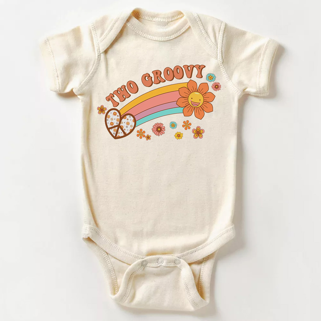 Two Groovy 2nd Birthday Bodysuit For Baby