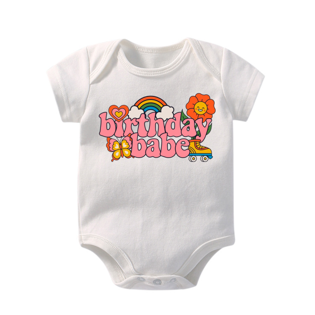 Colorful Birthday Babe Bodysuit For Baby