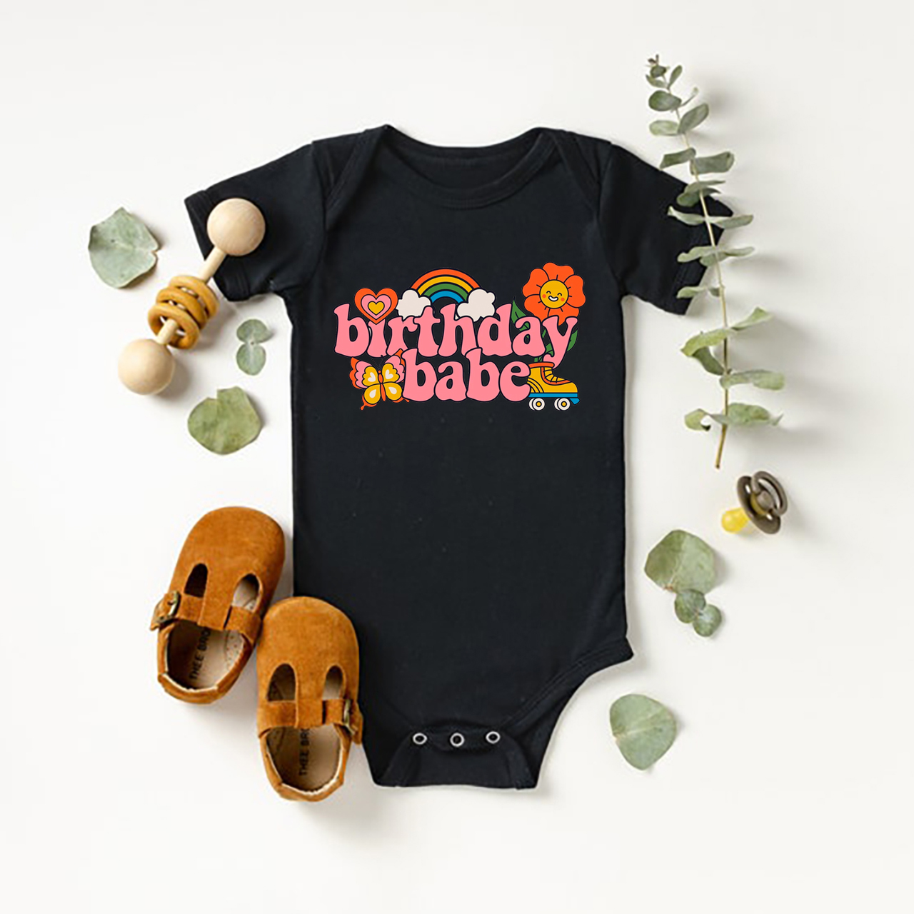Colorful Birthday Babe Bodysuit For Baby