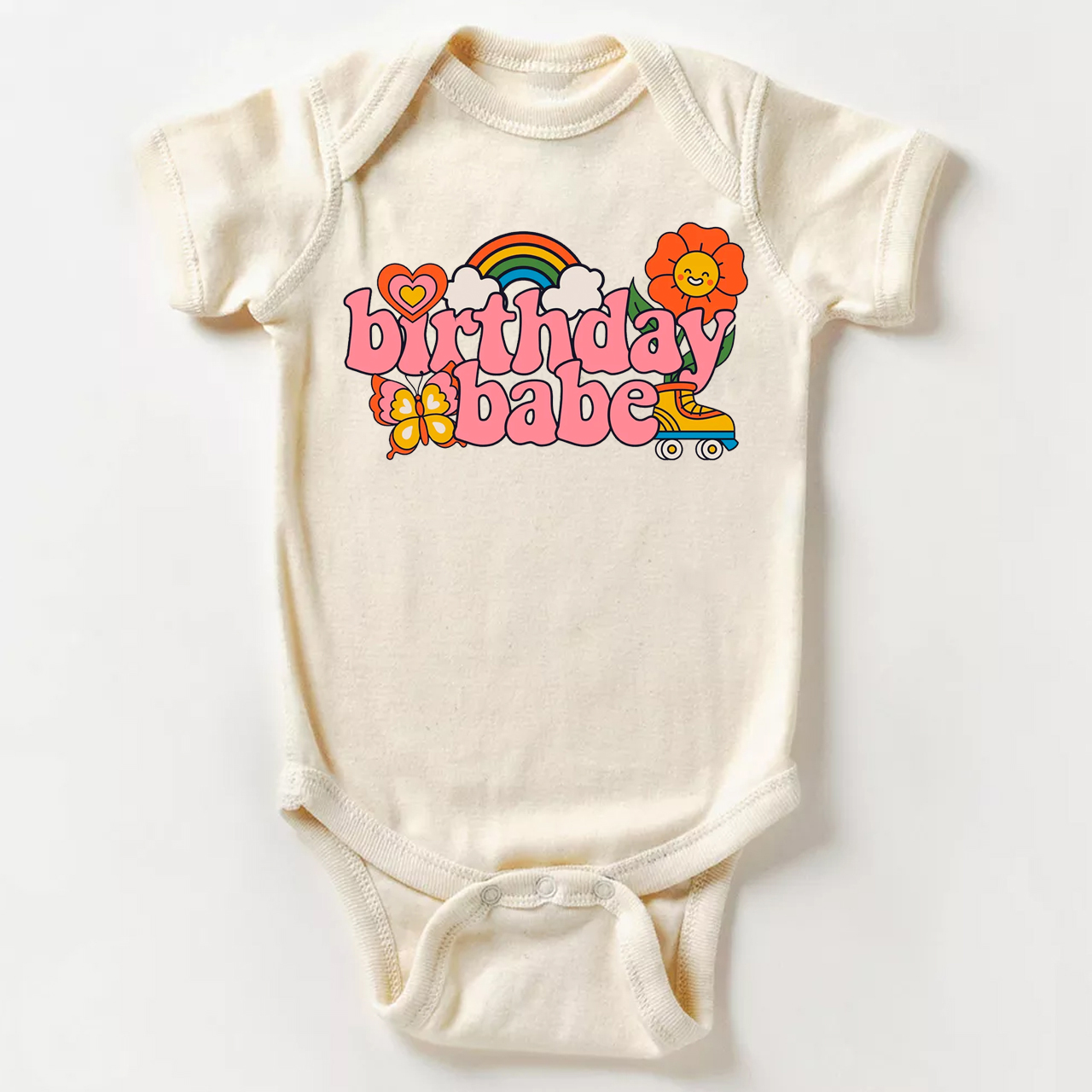 Colorful Birthday Babe Bodysuit For Baby