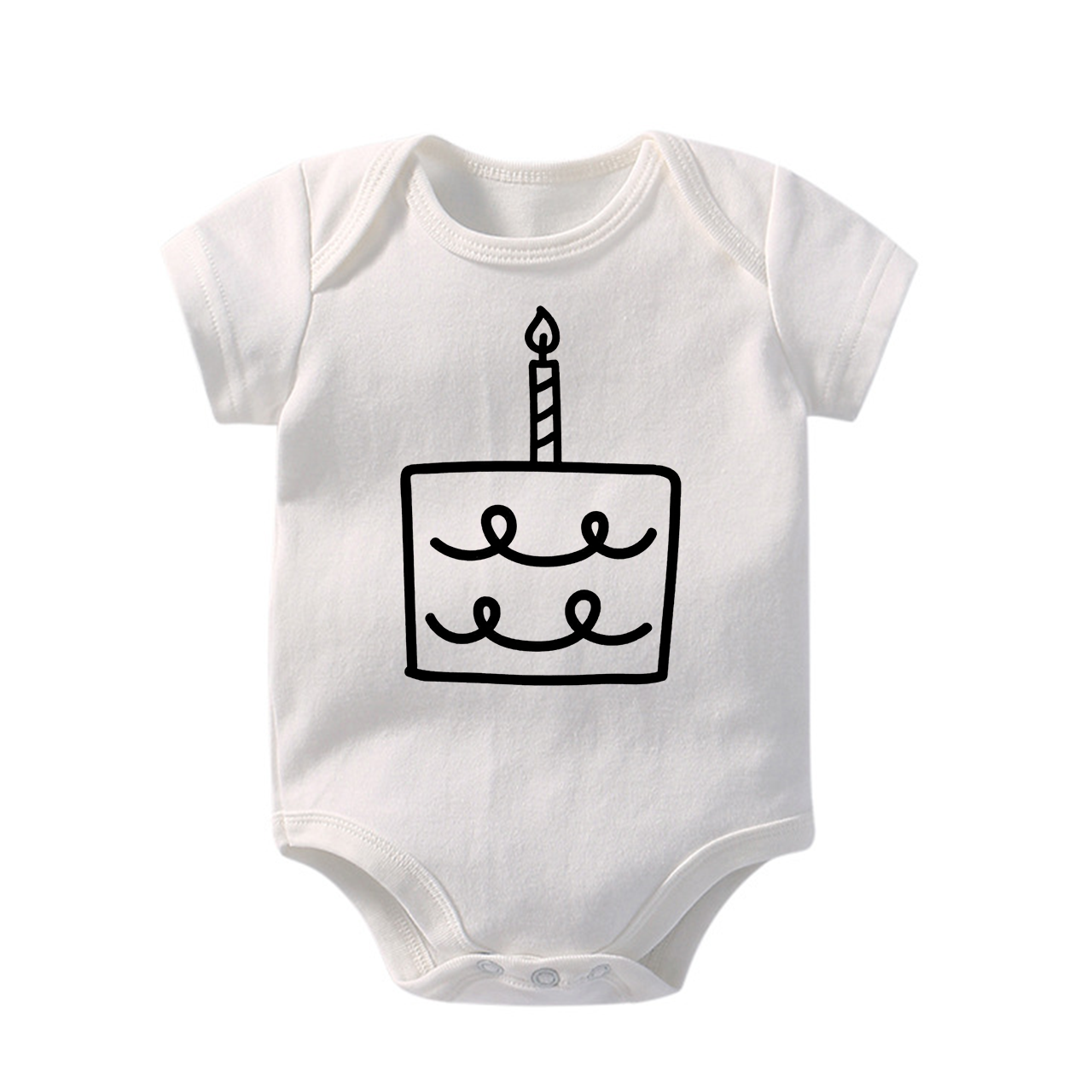 One Birthday Candle Bodysuit For Baby