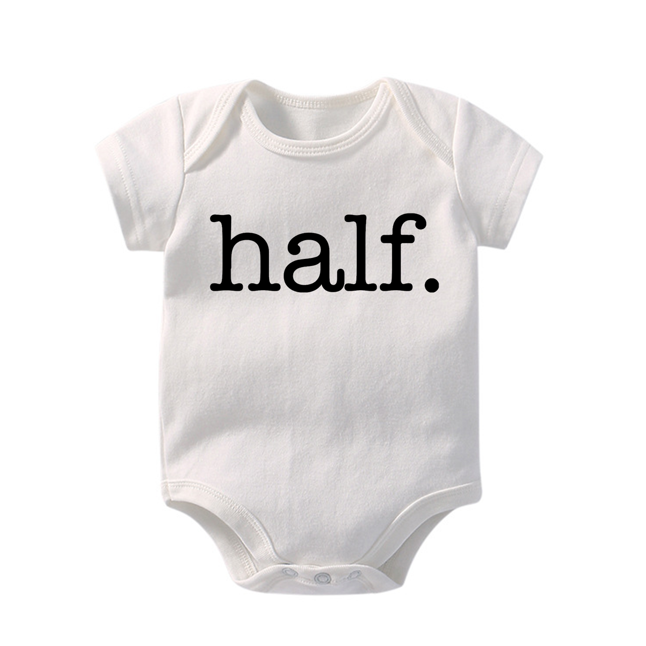 Vintage Half Birthday Bodysuit For Baby