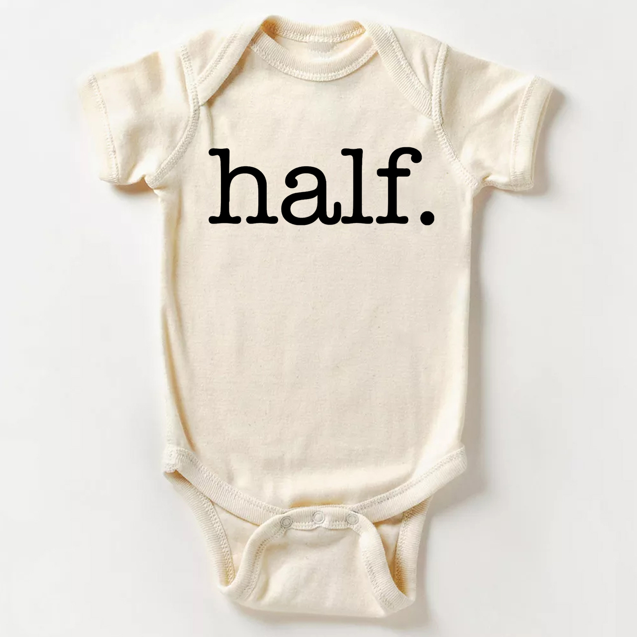 Vintage Half Birthday Bodysuit For Baby