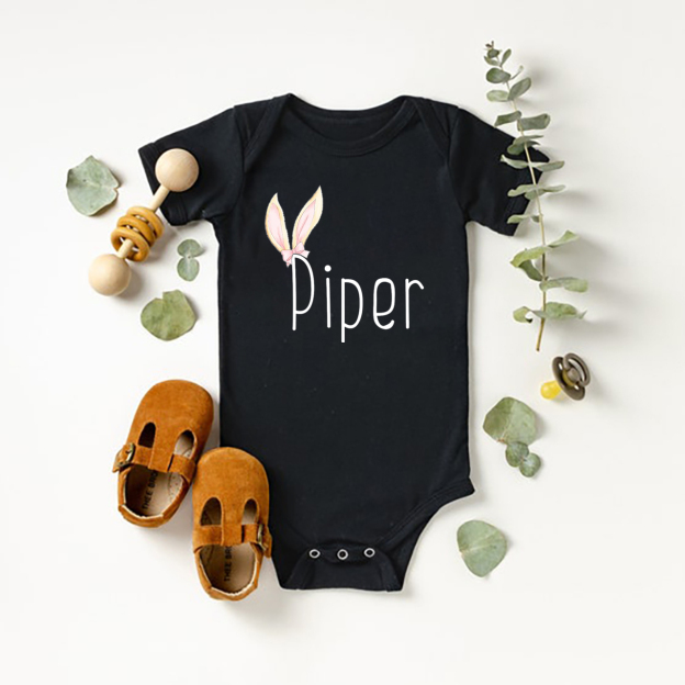 Hop Hop Easter Baby Bodysuit