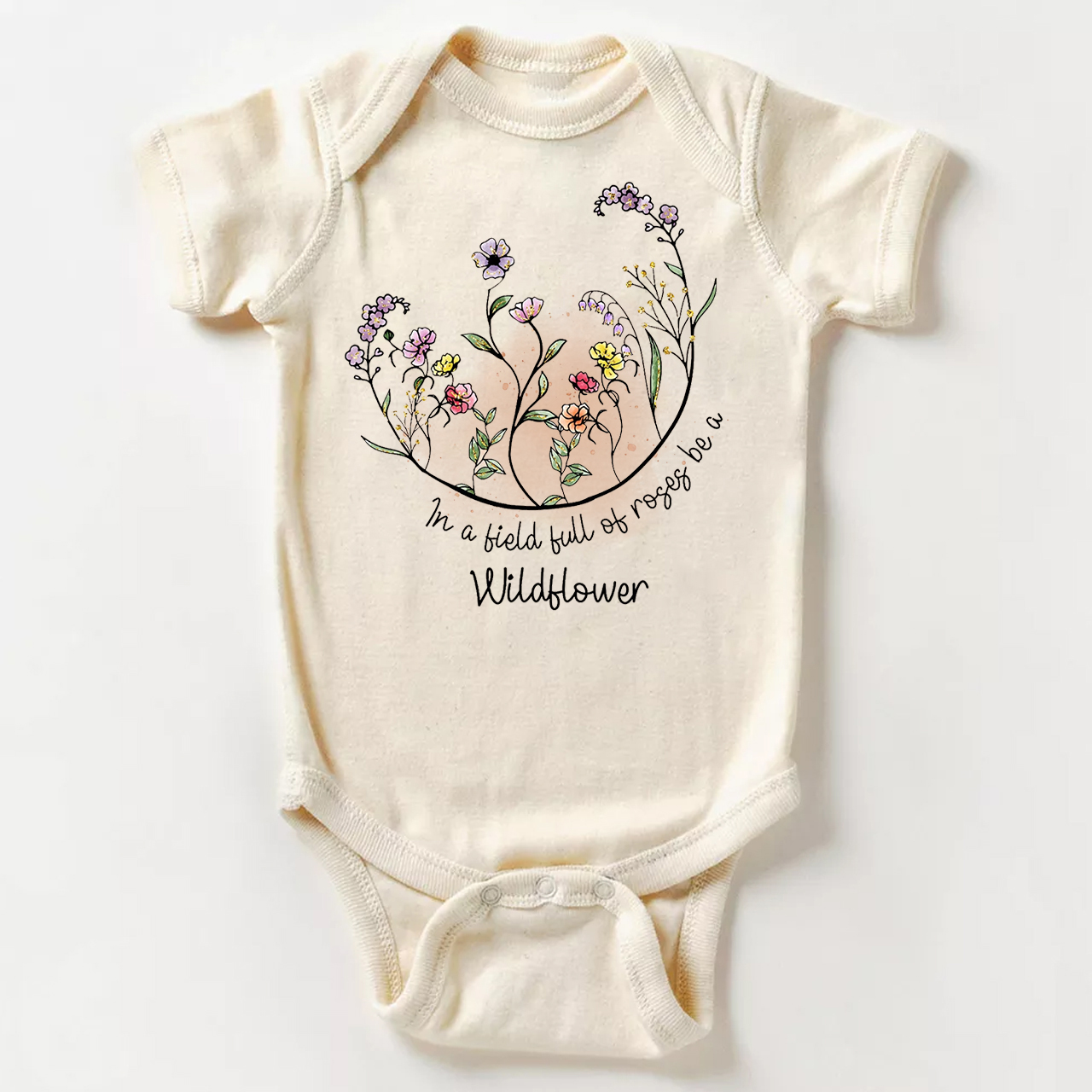 Be A Wildflower Bodysuit For Baby