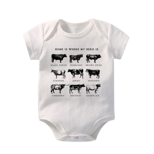 Home Is Where My Herd Is Bodysuit For Baby