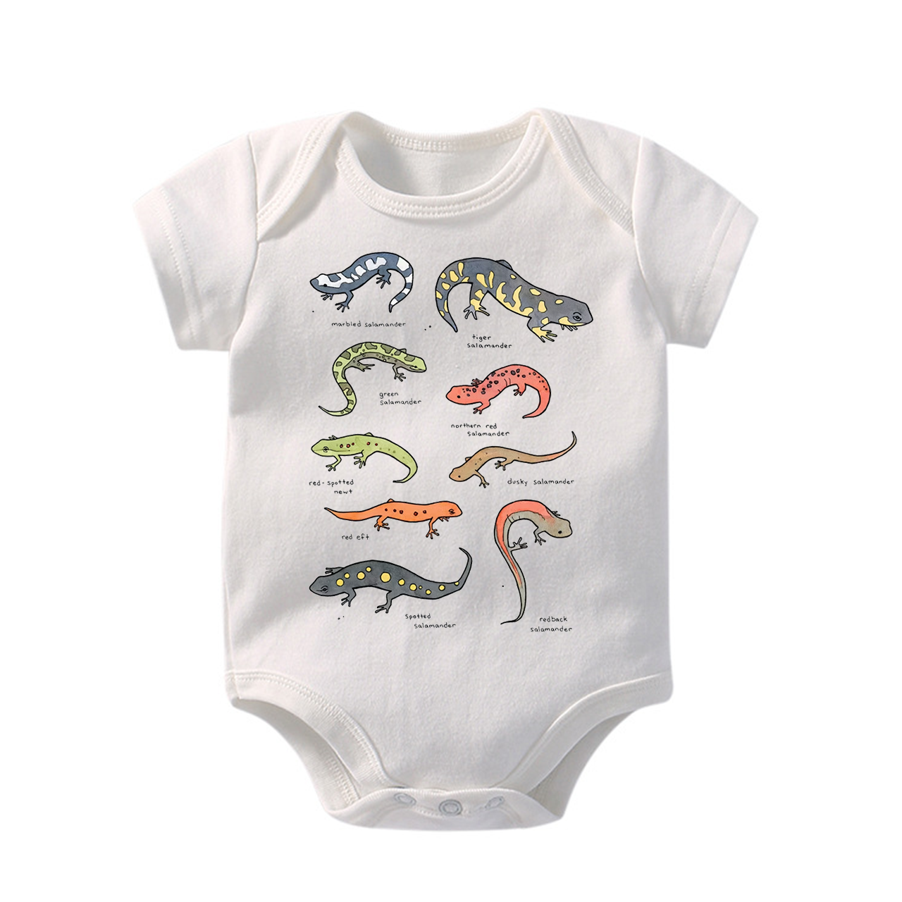 Salamanders Chart Bodysuit For Baby