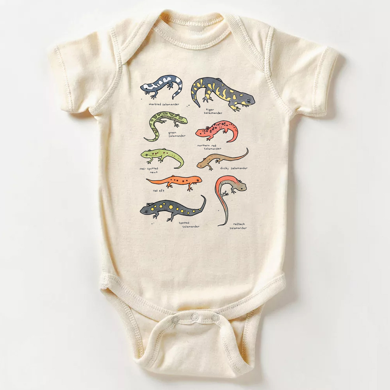 Salamanders Chart Bodysuit For Baby