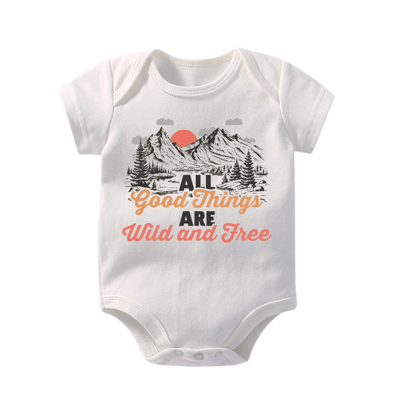 All Good Things Are Wild And Free Bodysuit For Baby