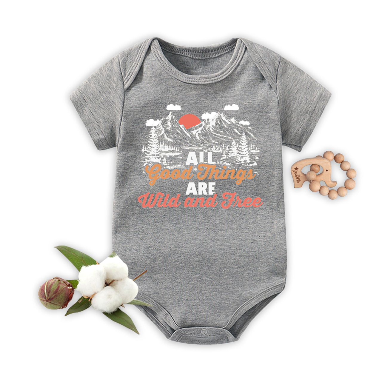 All Good Things Are Wild And Free Bodysuit For Baby