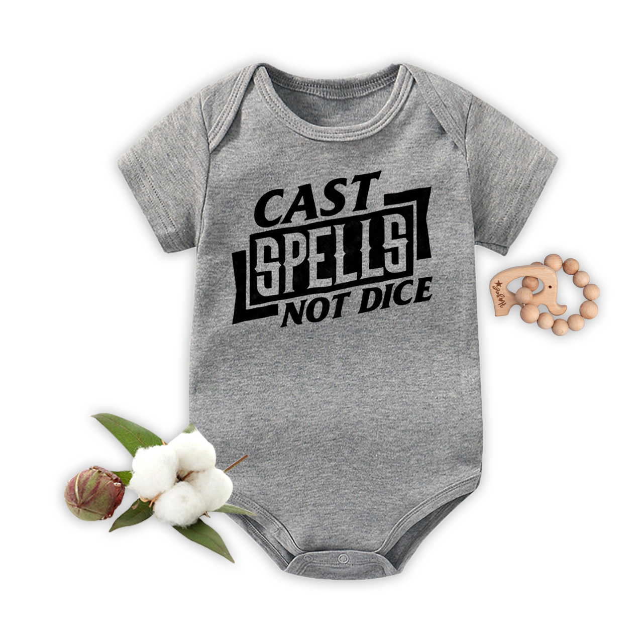 Cast Spells Not Dice Bodysuit For Baby