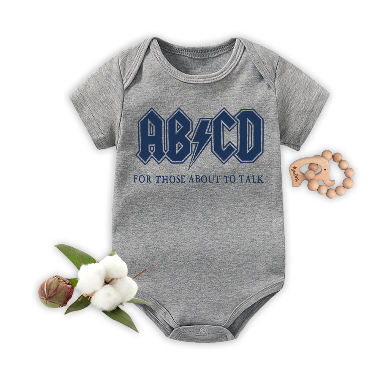 ABCD For Those About To Talk Bodysuit For Baby
