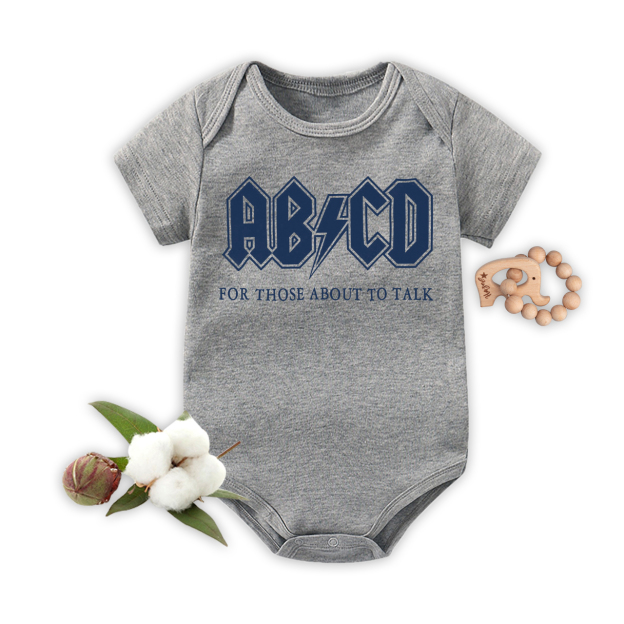 ABCD For Those About To Talk Bodysuit For Baby