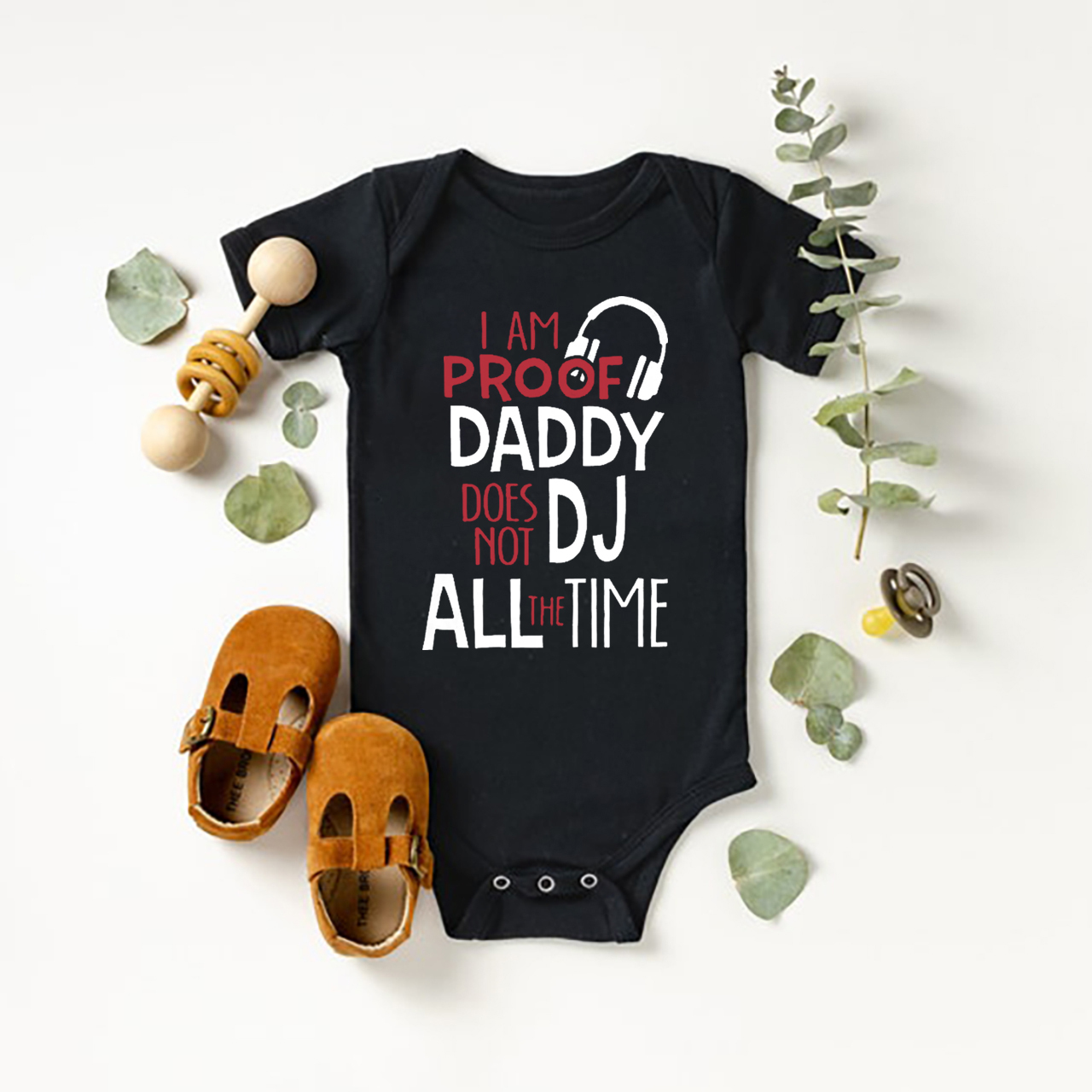 Daddy DJ Bodysuit For Baby
