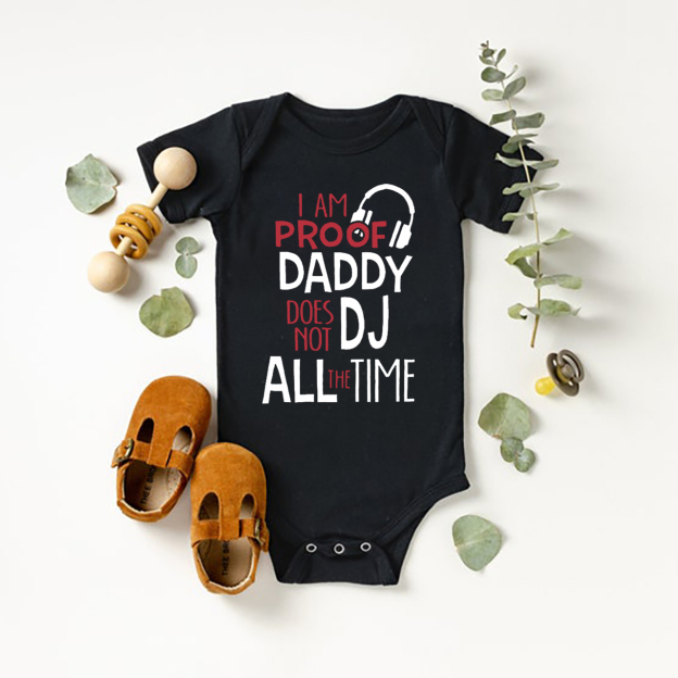 Daddy DJ Bodysuit For Baby