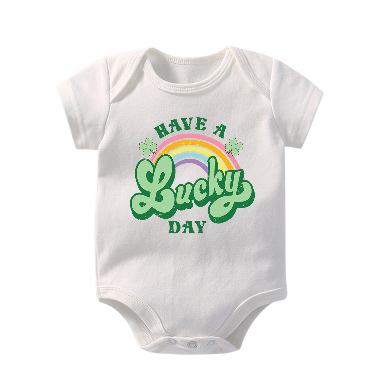 Lucky Clover St Patrick's Day Baby Bodysuit