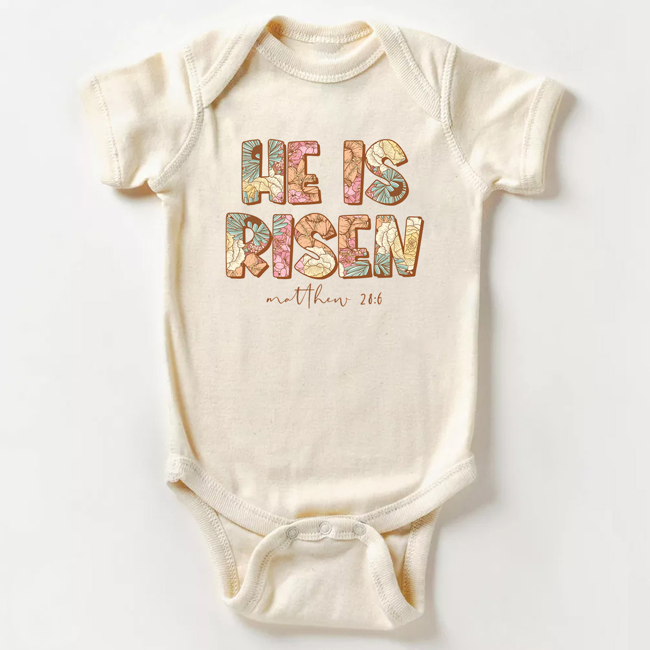 He Is Risen Jesus Easter Baby Bodysuit