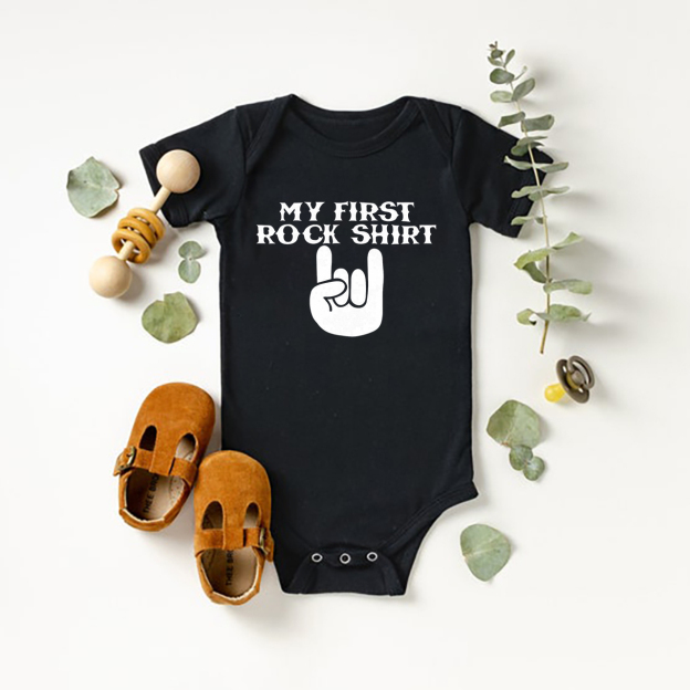 My First Rock Shirt Bodysuit For Baby