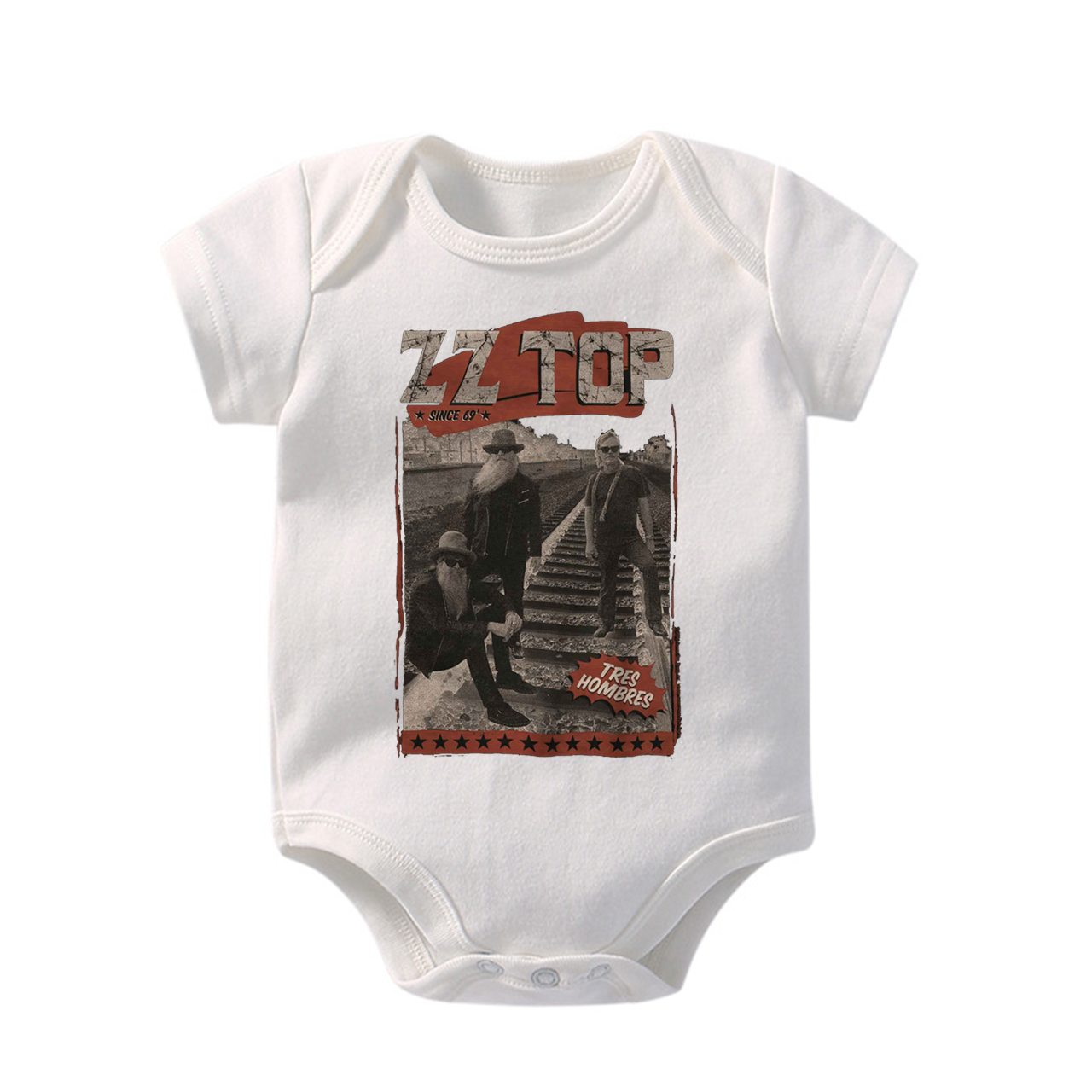 Tres Hombres ZZ Top Bodysuit For Baby