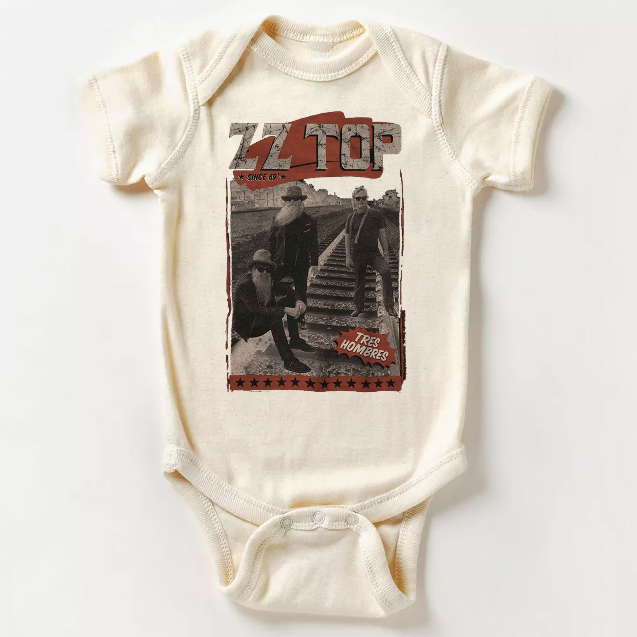Tres Hombres ZZ Top Bodysuit For Baby