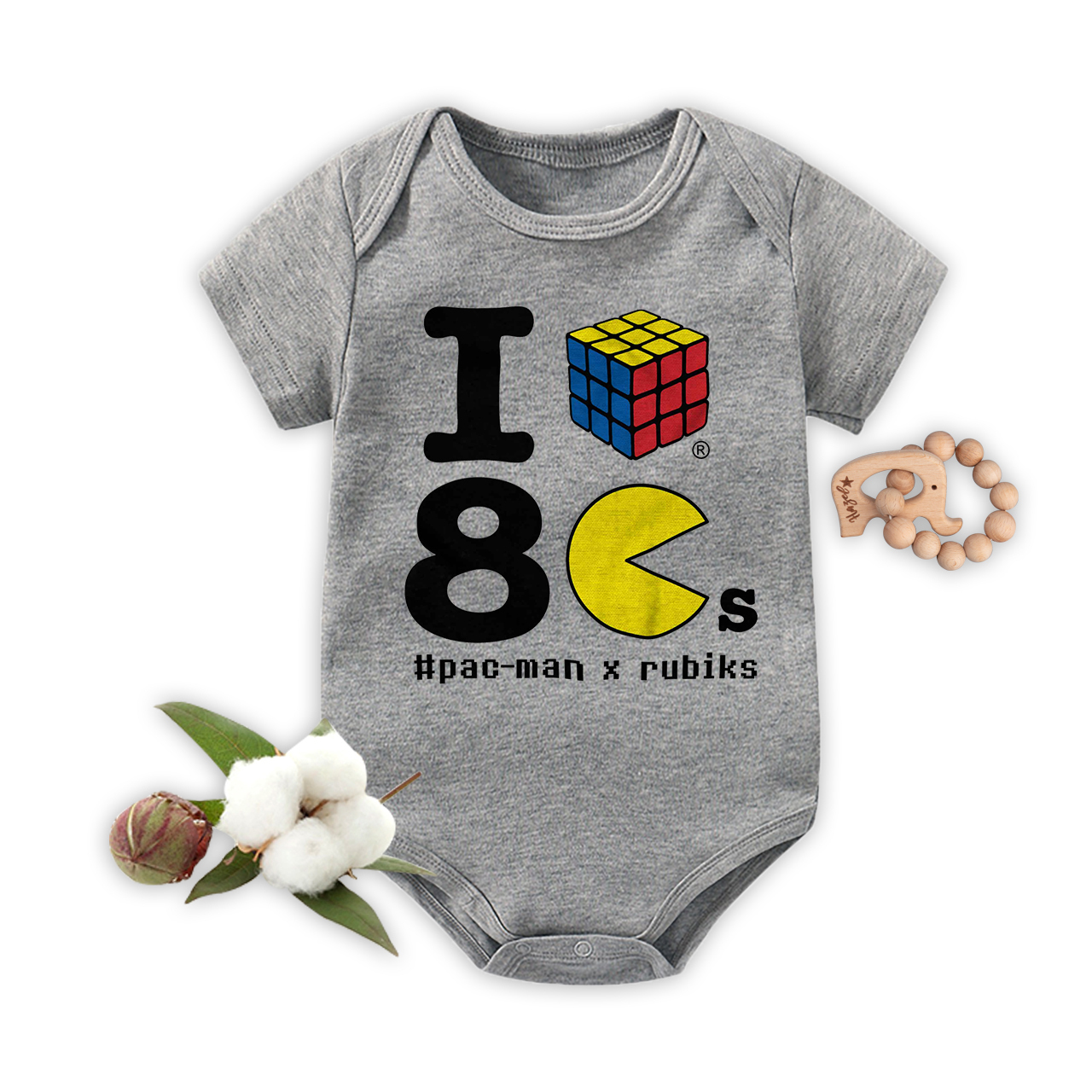 I Loves The 80s Bodysuit For Baby