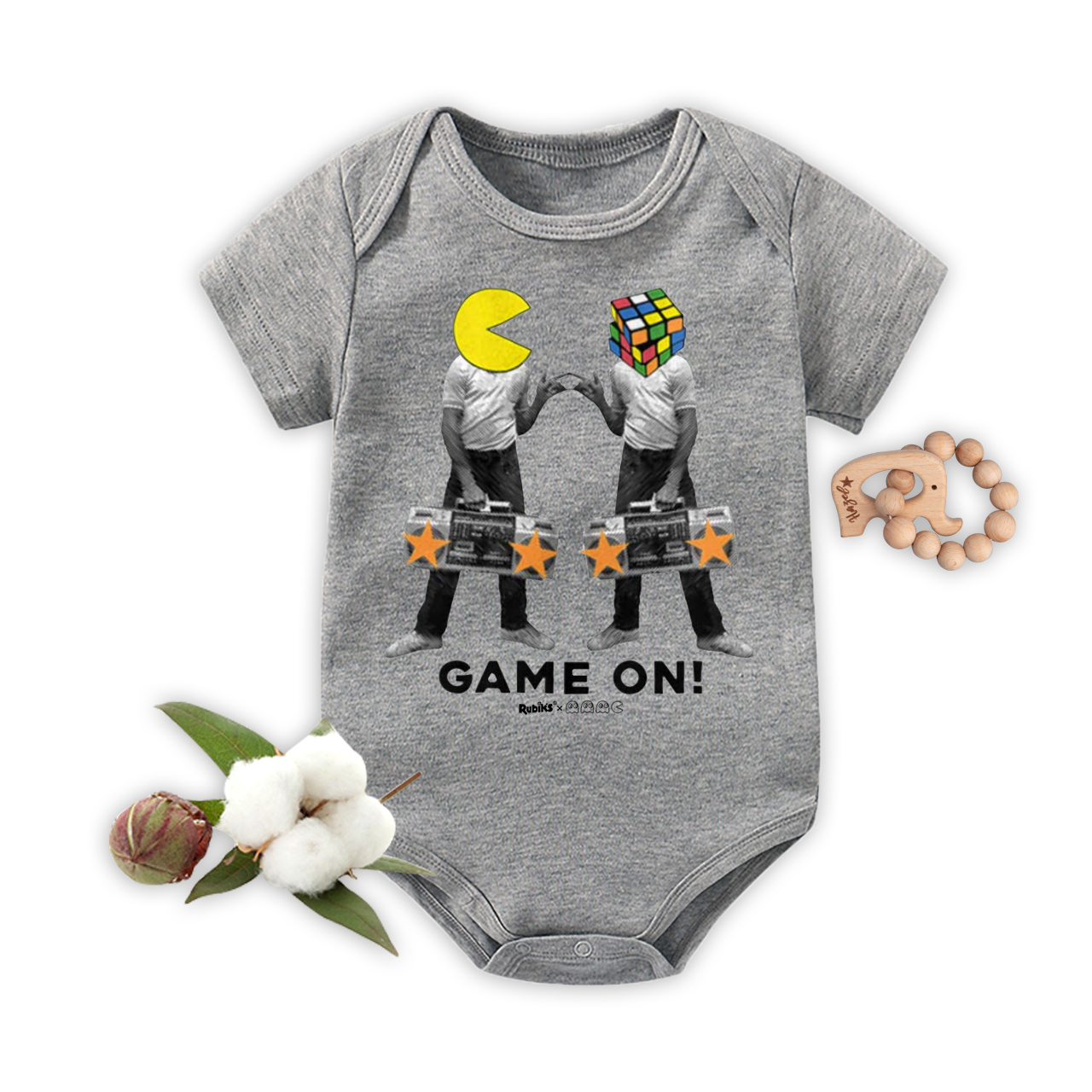 Pac-man Rubiks Bodysuit For Baby