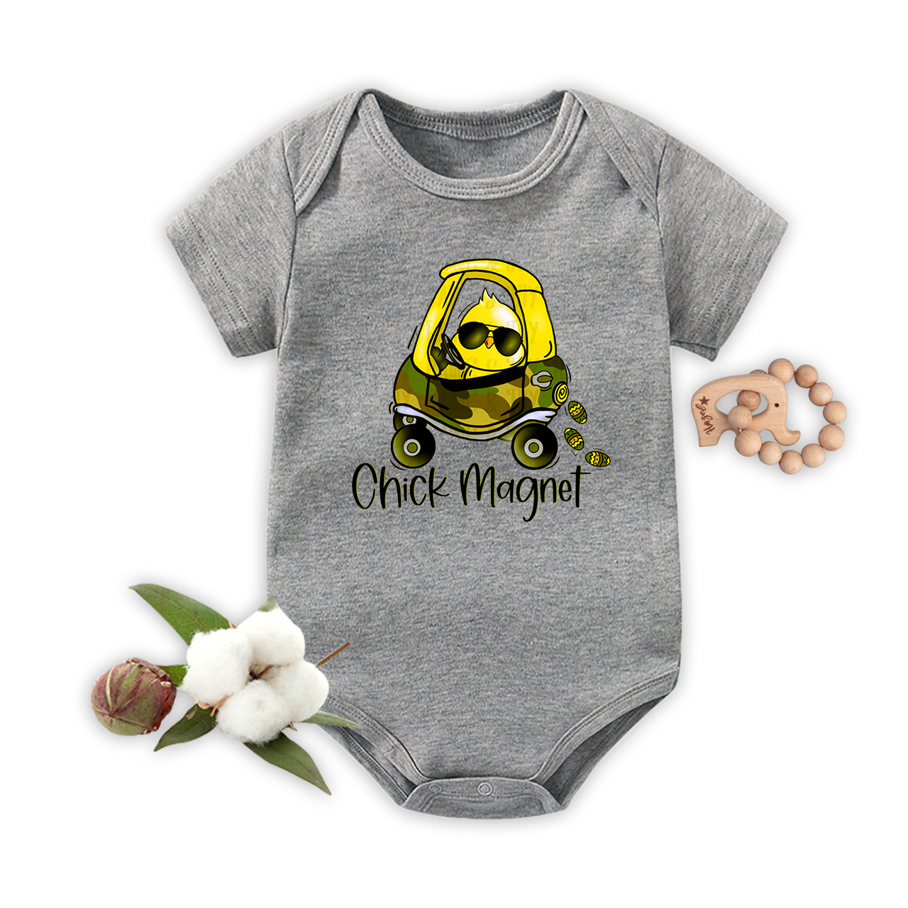 Chick Magnet Easter Baby Bodysuit