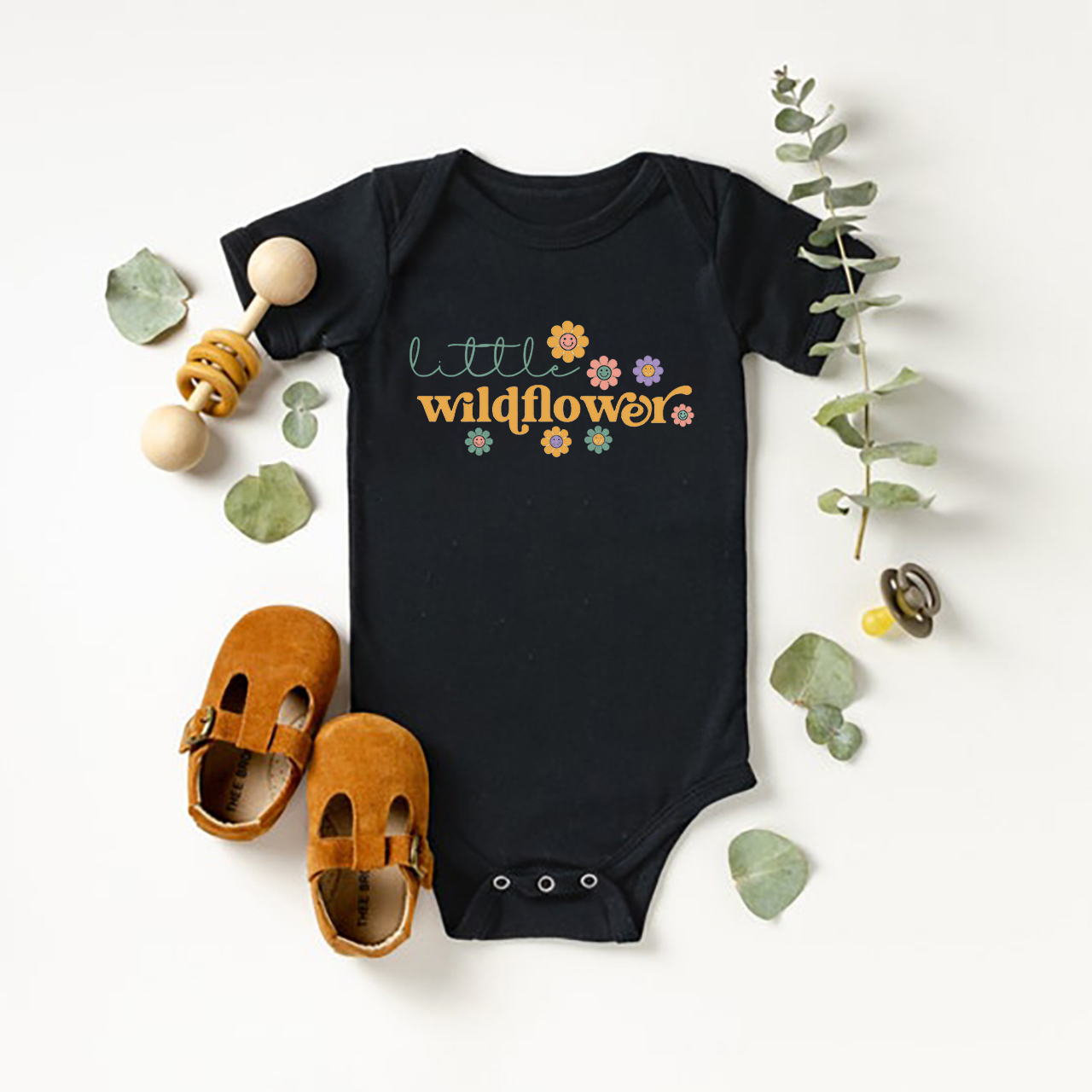 Little Wildflower Bodysuit For Baby