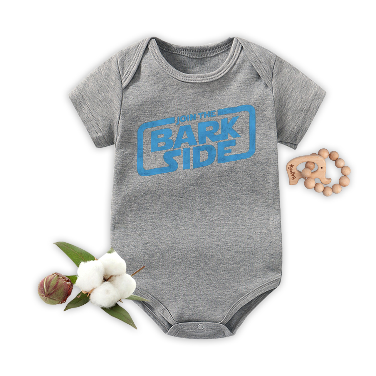 Bark Side  Bodysuit For Baby