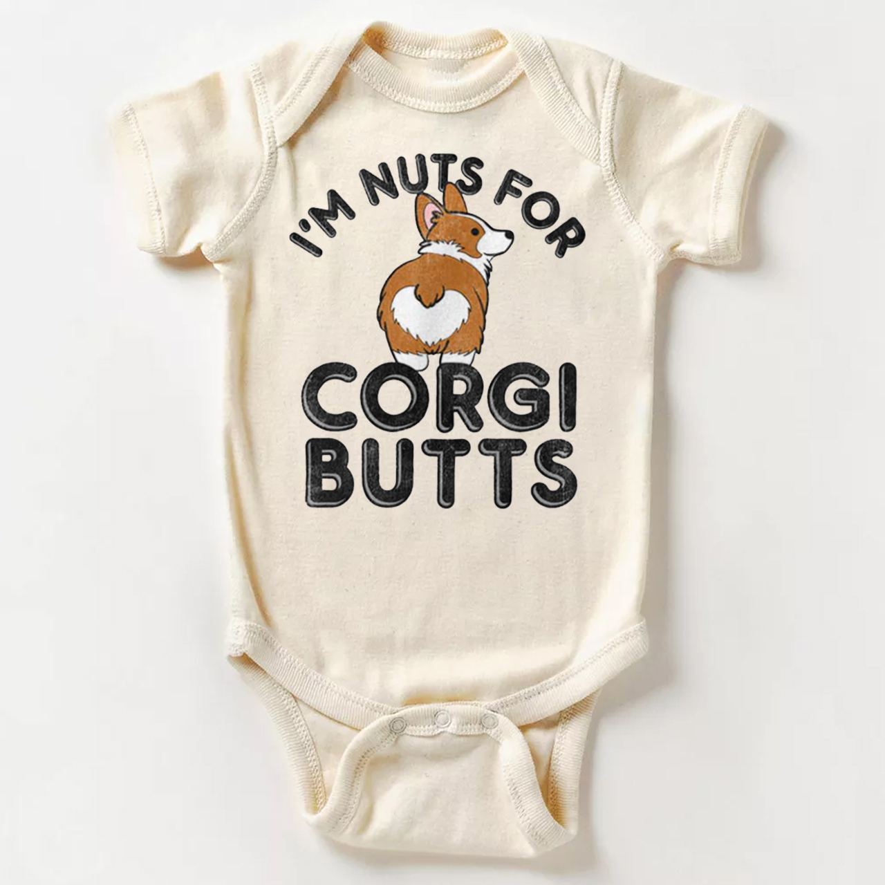 Corgi Butts Bodysuit For Baby
