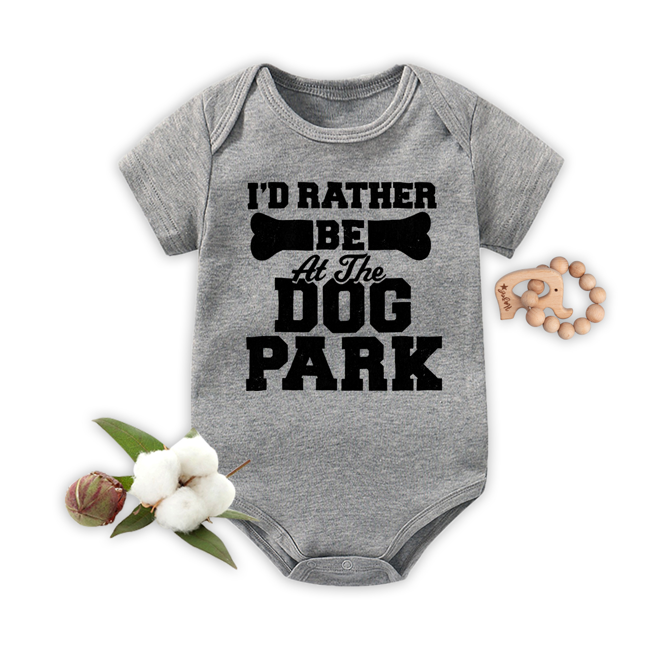 Dog Park Bodysuit For Baby