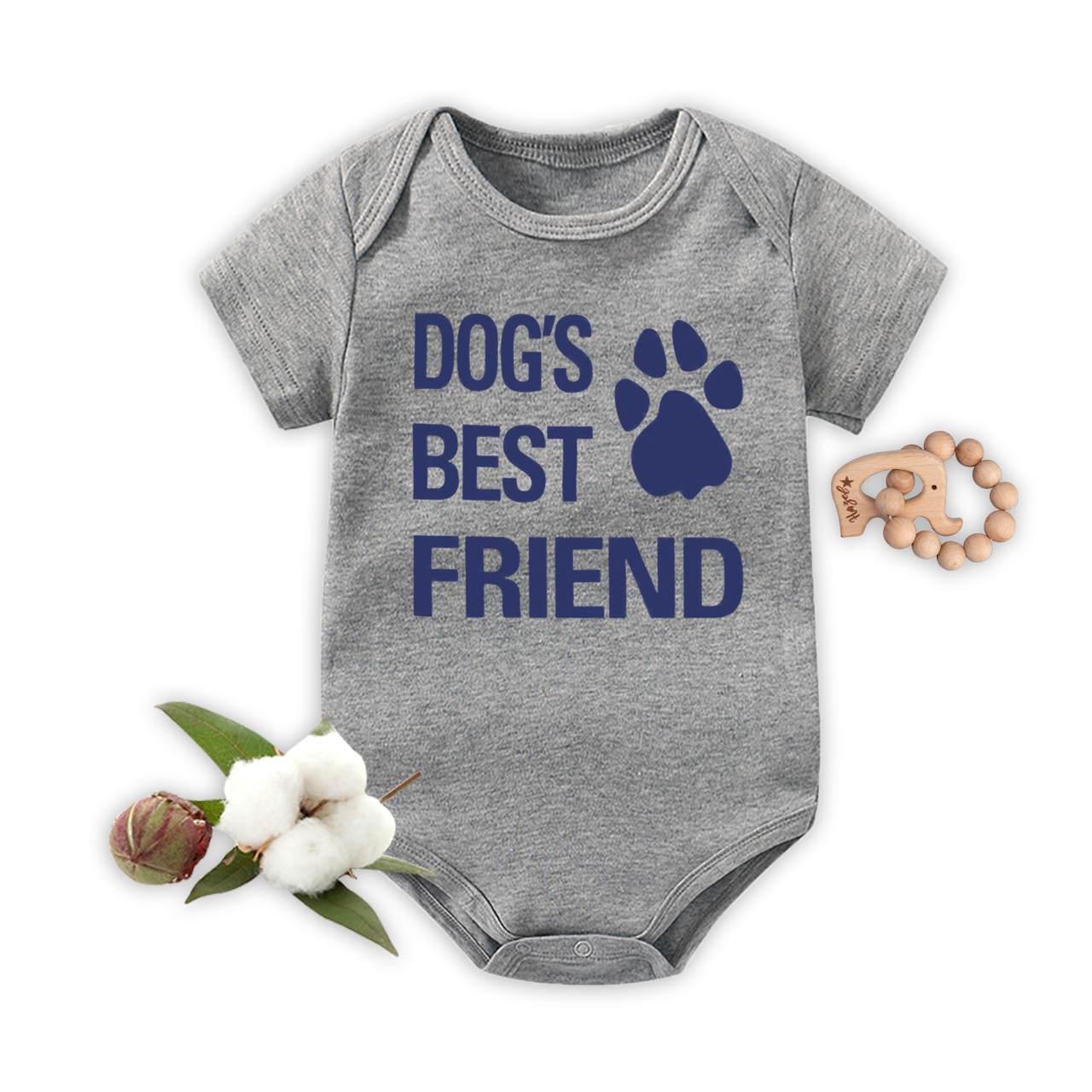 Dog's Best Friend Bodysuit For Baby