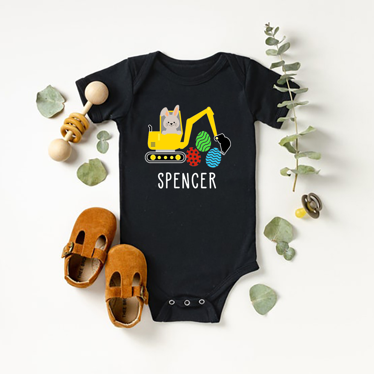 He Is Risen Easter Baby Bodysuit